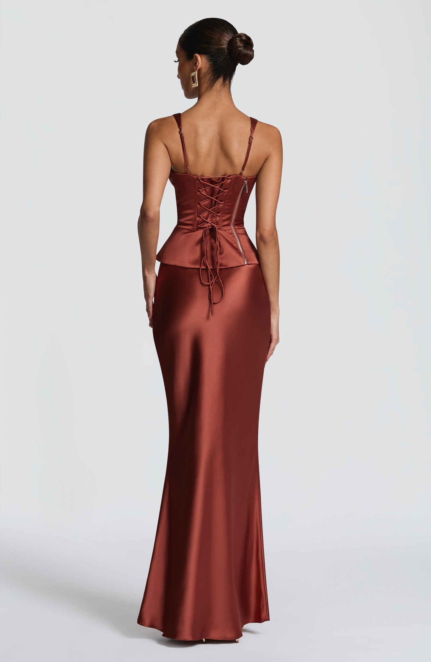 Rowan Corset - Rust Tops Babyboo Fashion Premium Exclusive Design