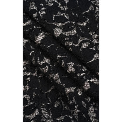 Midnight Rose Lace Halter Dress